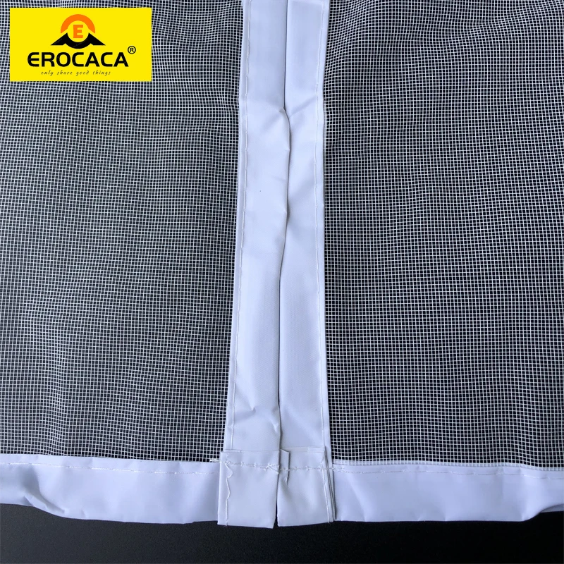 EROCACA White Magnetic Mosquito Net Door Screen Anti Insect Invisible Glass Fibre Mesh Custom Curtain Tulle Automatic Closing