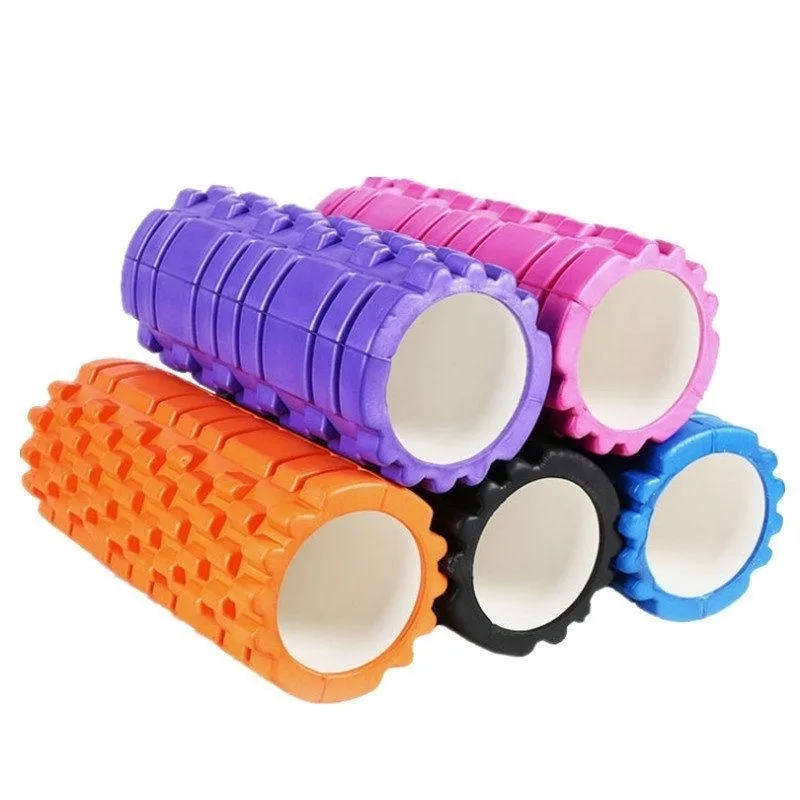 Rouleau de Massage d'axe en mousse de colonne de Yoga de 26cm, Massage musculaire du dos, grille d'entraînement du dos