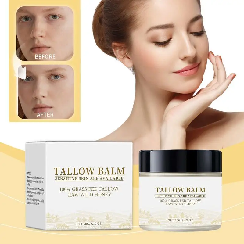 Face Cream Whipped Tallow Balm Collagen Tallow Paste Skin Care Anti-Wrinkle Aging Moisturizing Shrink Pores skin care cream