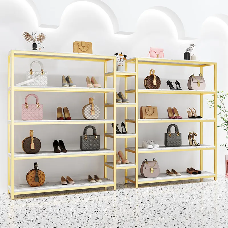 

Коммерческая многоярусная стойка-витрина для обуви, стеллаж для магазина одежды, стойка для хранения сумок, детский шкаф для обуви