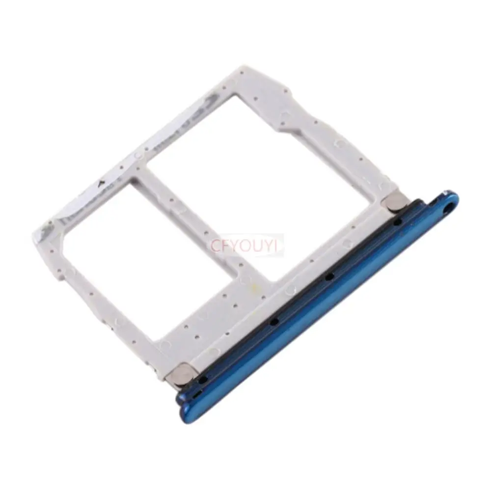 New SIM Card Tray + Micro SD Card Tray Replacement Part For LG K40 / K12 Plus - Blue