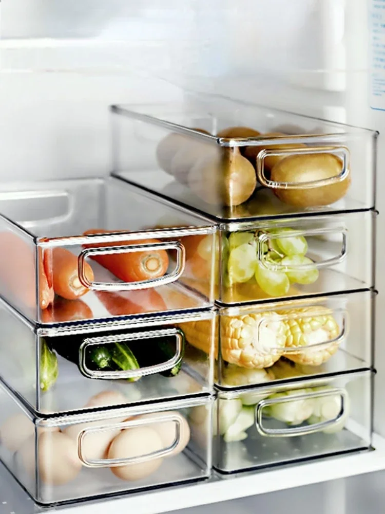 

Japanese Refrigerator Freshness Preservation Storage Box Kitchen Freezer Food Preservation Drawer Type Egg Dumplings Vegetables