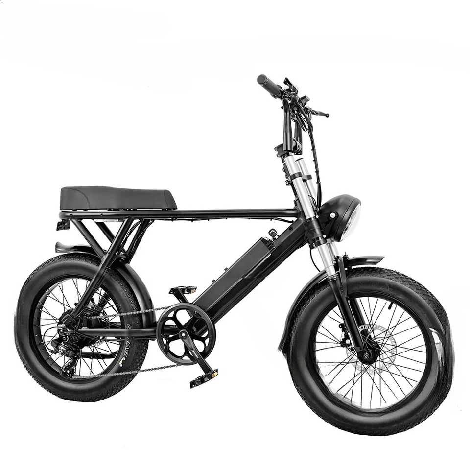 Hot Selling Super Power 73 High Power Retro Fat Tire Electric Bicycles Stealth Bomber Electric Bike Electr Dirt Bike image 6