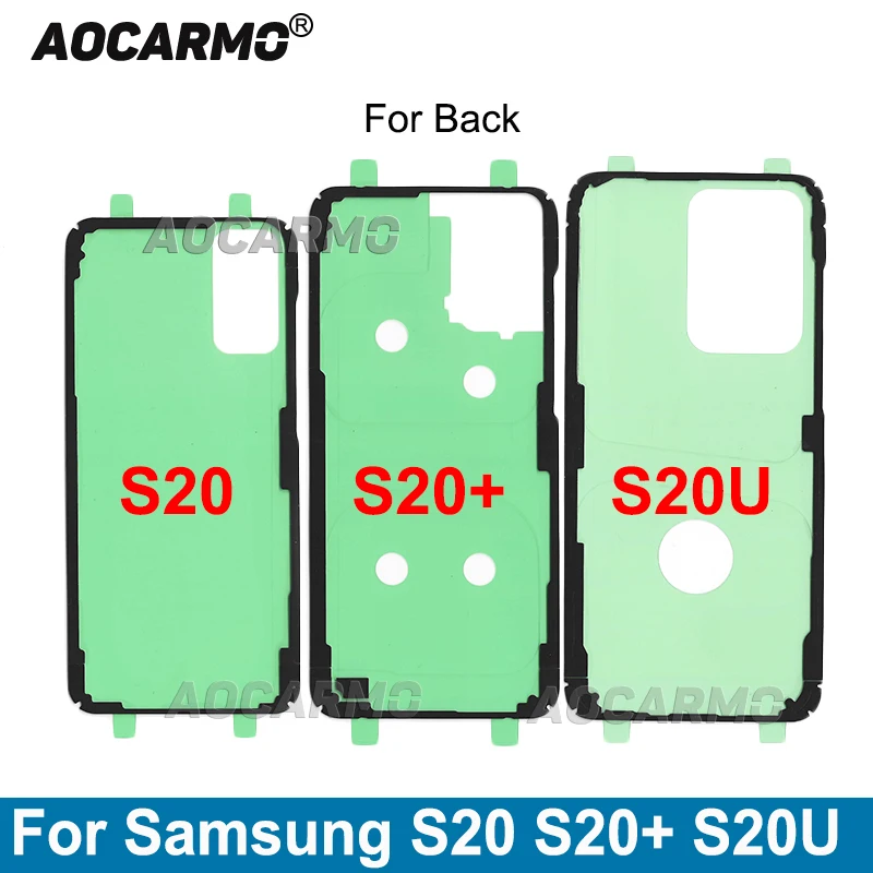 Aocarmo do Samsung Galaxy S20 Plus S20 + taśma klejąca tylna pokrywa baterii rama wodoodporna naklejka klej S20 Ultra