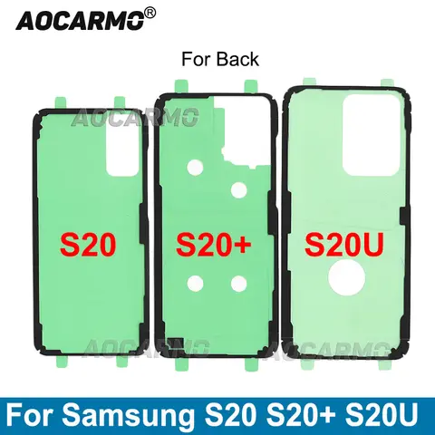 Aocarmo 삼성 갤럭시 S20 Plus S20 + 접착 테이프 후면 배터리 커버 프레임 방수 스티커 접착제 S20 Ultra