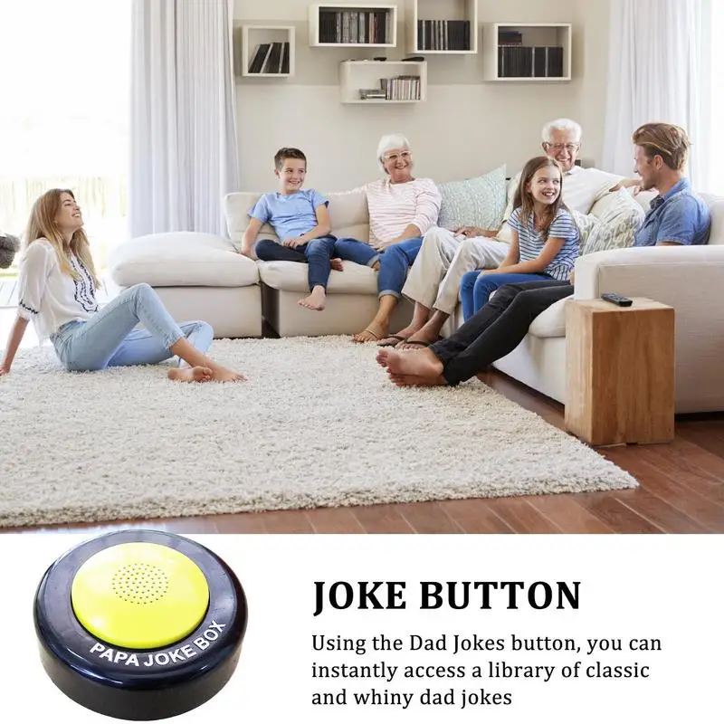 Papa Joke Box Dad Jokes Generator Button With 50 Hilarious Dad Jokes Hilarious Talking Sound Box Stress Relief For Fathers Day