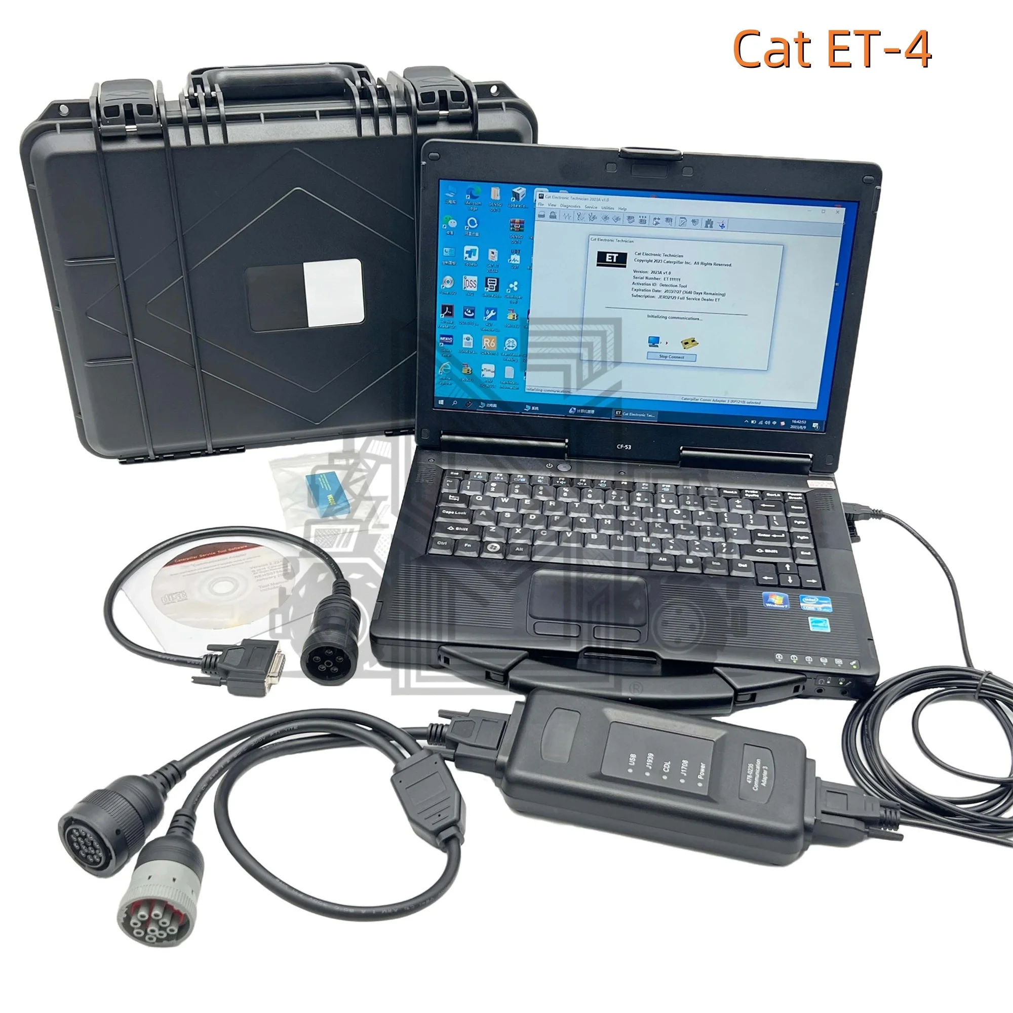Cat ET4 Truck Excavator Engineering Machinery Diagnostic Tool, Scanner with 2023A Software