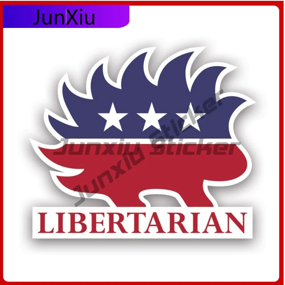 

Cool Anime Libertarian Porcupine Sticker Decal American Made Uv Protected Liberty V2 Autonomy Libertarianism Sticker Weather