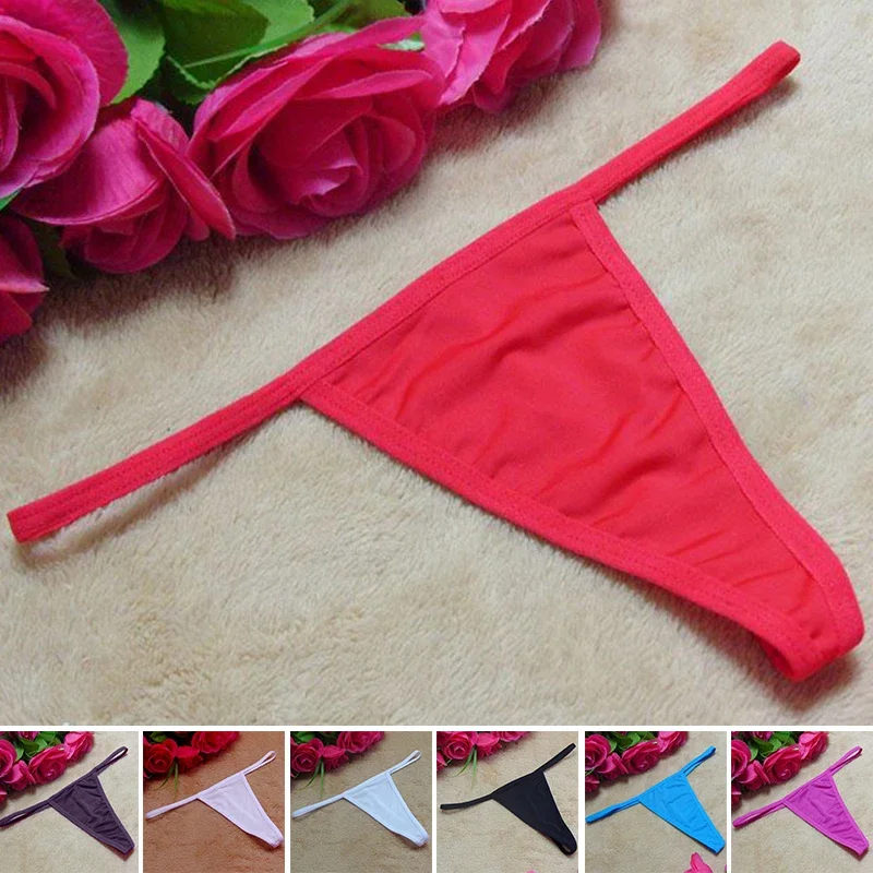 Lingerie Underwear T-back G-String Modal Panties Solid Women Sexy Thongs Bikini G String Briefs Hot Solid color