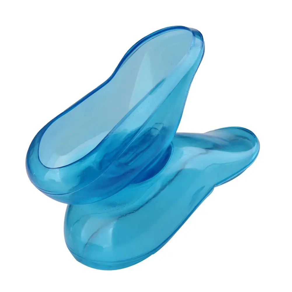 N16R 2PCS Blue Clear Silicone Ear Cover Hair Dye Shield Protect Salon Color