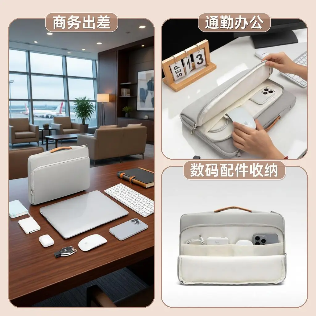Business Laptop Bag 14 15 16 inch Protective Case for Apple Lenovo Huawei HP Asus