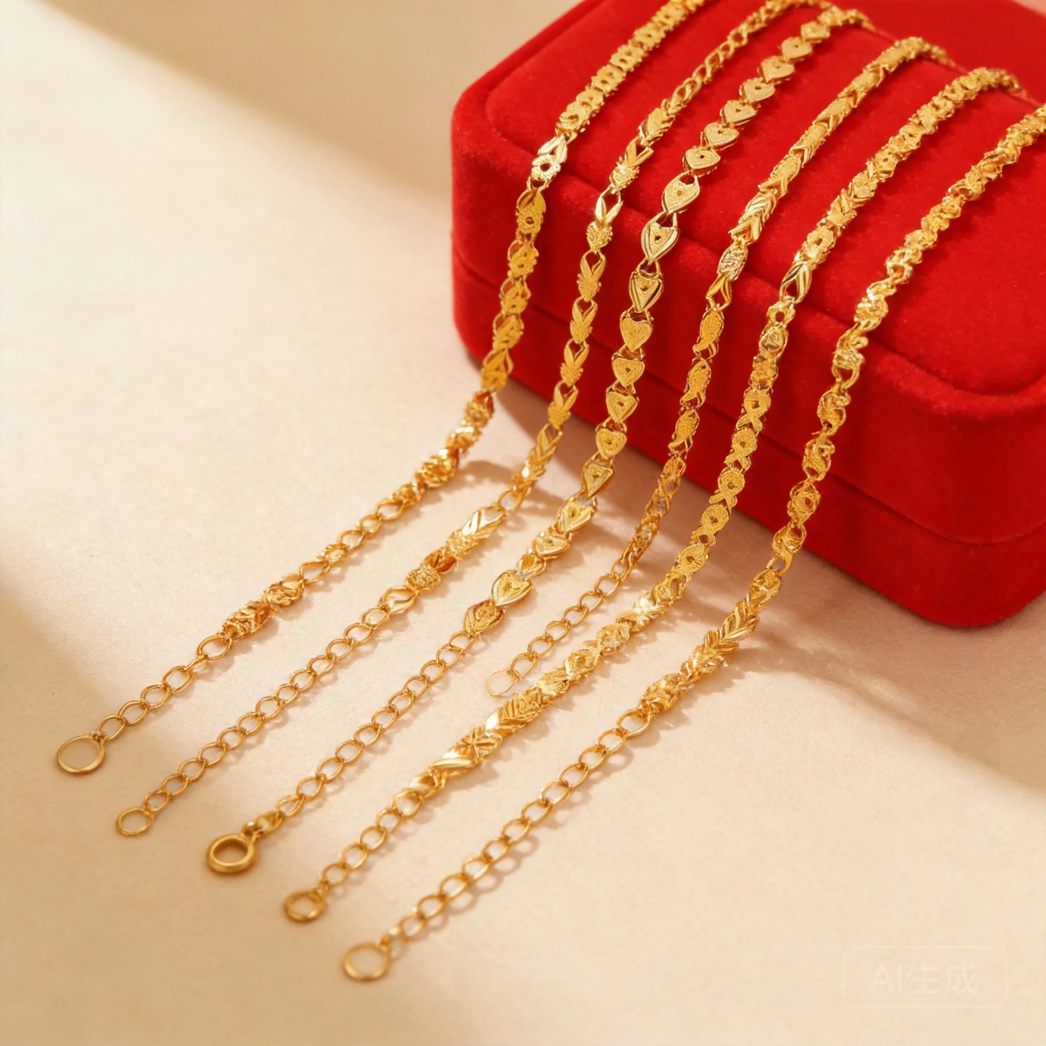 

Chinese Style Lucky Gold Plated Bracelets For Women Dainty Thin Heart Shape Design Long Lasting No Fade Feng Shui Blessing Good