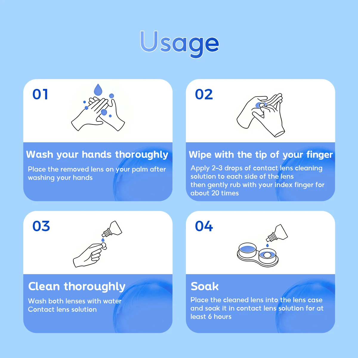 UYAAI ICE COOL 60ml Lenses Solution Nursing for Eyes Contact Lenses Solution Liquid Pupil Cleaning Health Care