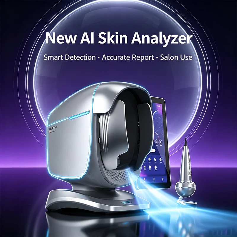 X3 Pro Skin Analyzer Machine Generate Multilingual Digital Reports 15.6 Inch Touch Screen 8 Spectrum Scanning Aging Simulation
