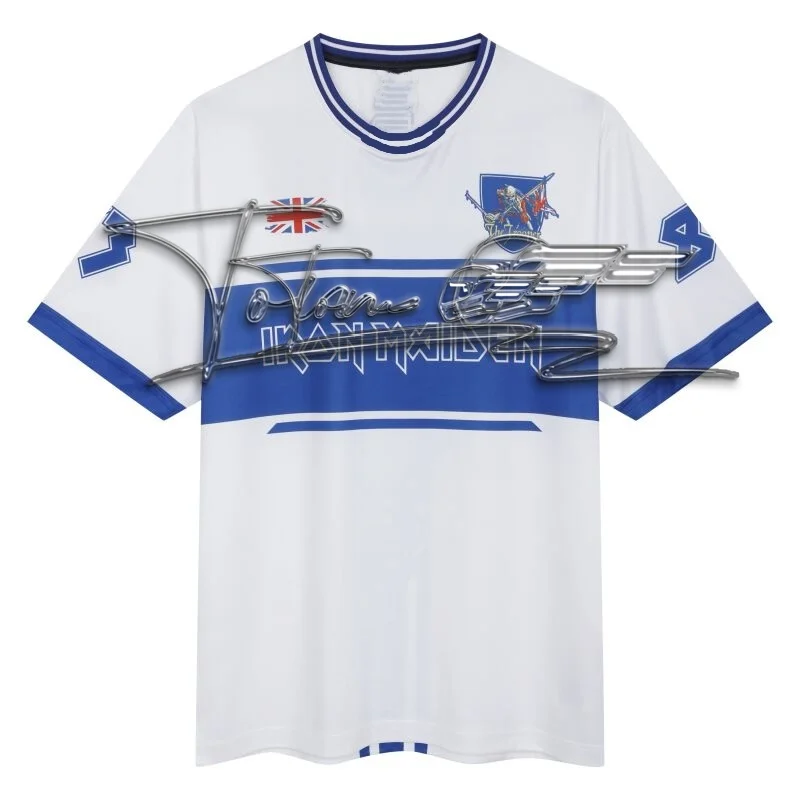 IMFC ويست هام جيرسي | أيرون مايدن جيرسي. قميص Iron Lady X West Ham United، تي شيرت أنيق للرجال. موتو #2