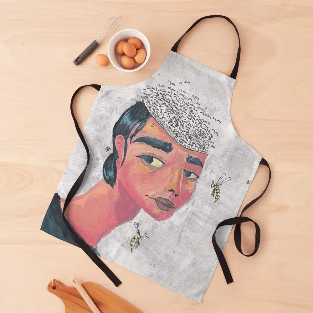 

It's Okay :) Apron Woman Work Chef Uniform Apron