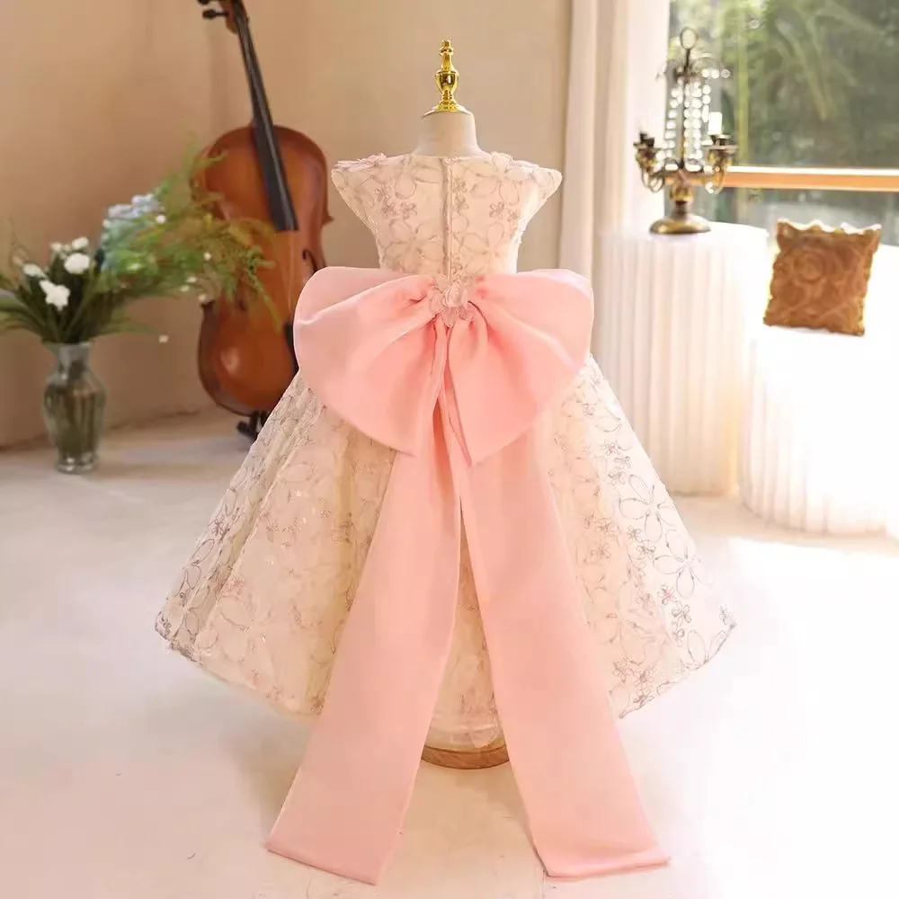 Robe de mariée élégante pour filles, vêtements pour enfants de 8 à 12 ans, robe de Rh, 2024