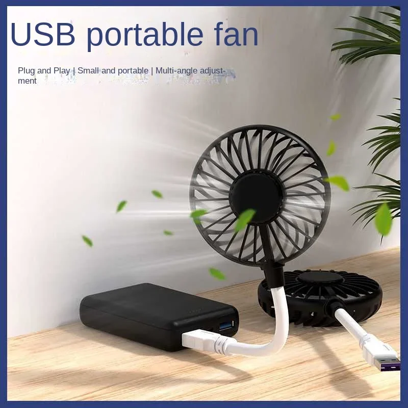 Ventilador pequeño recargable por USB, miniventilador silencioso para mesa de oficina, enfriador portátil de verano, recargable por USB