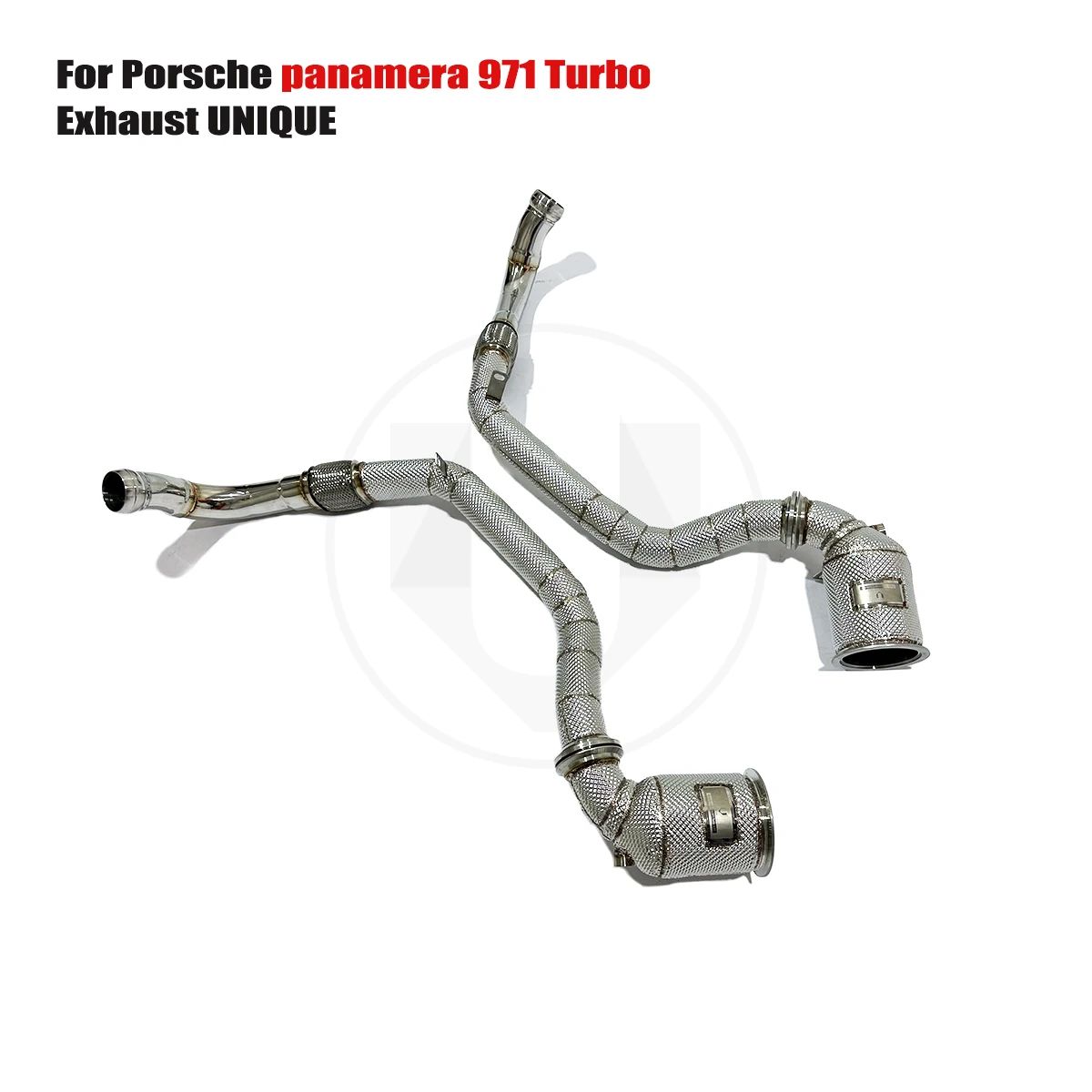 

UNIQUE suitable for 2019+ Porsche panamera 971 Turbo 4.0T sports with heat shield metal catalytic ss304 exhaust front downpipe