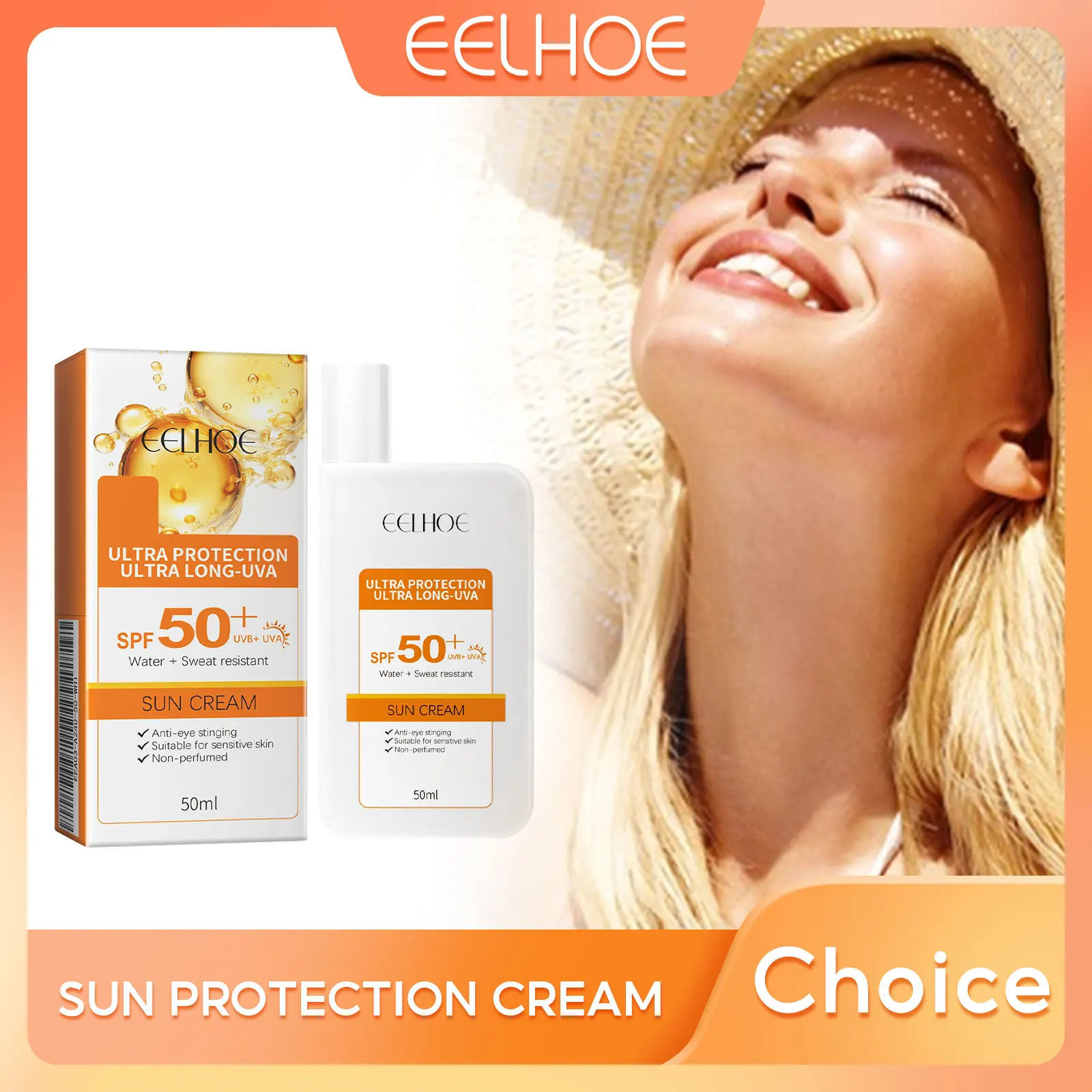 

Facial & Body Sunscreen Whitening Sun Cream Anti-Aging Oil-Control Moisturizing Face Skin UV Protection Sunblock Lotions SPF 50+