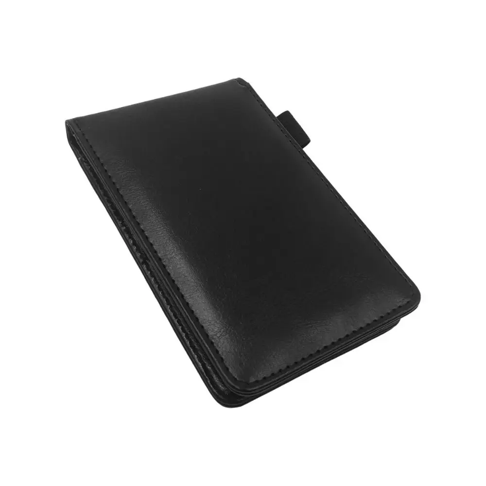 Portable A7 Size Mini Notebook Lined Paper Leather Cover Memo Pad Multifunction 30 Sheets Portable Planner Office Use