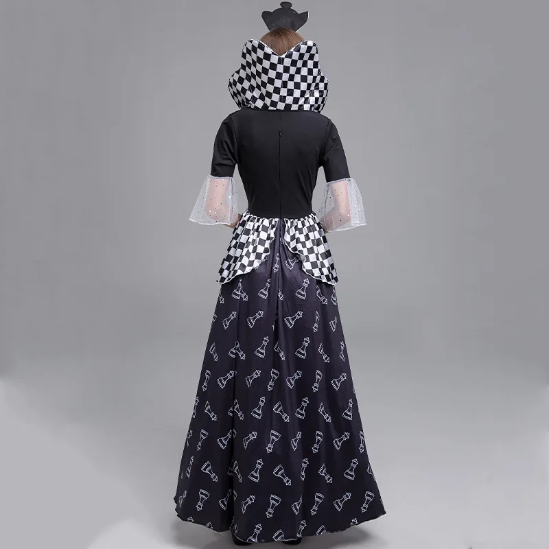 Loween Alice – jupe princesse Ch Board, Costume de reine, motif animé, Costume de scène ethnique traditionnel pour femmes