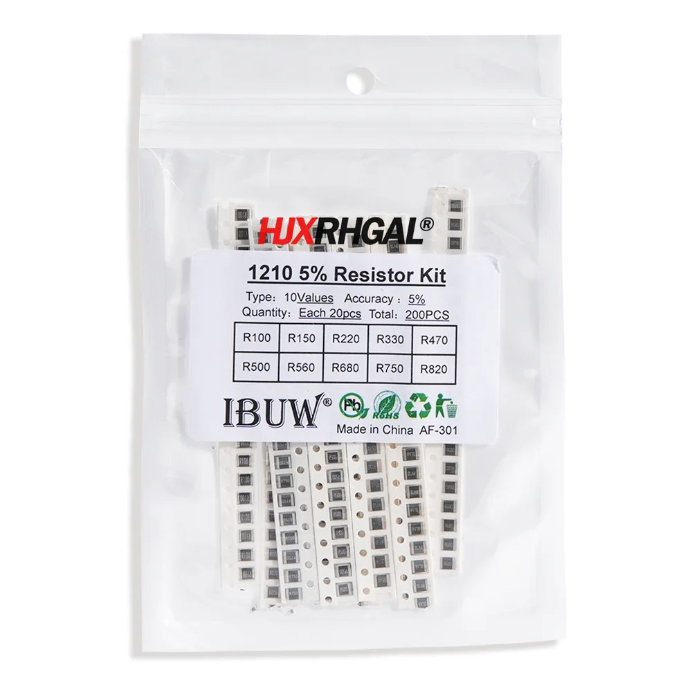 33Values 0402 0603 0805 1206 1210 2512  SMD Resistor Kit Assorted Kit 1ohm-1M ohm Sample Kit 80Values 36Values 10Values