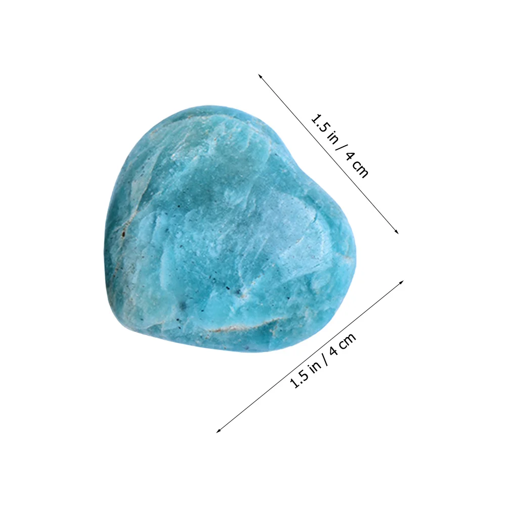 

2 Pcs Desktop Heart Stone Mini Stones Ornament Decorative Adornment Tabletop Home Chic Delicate Shaped Rocks