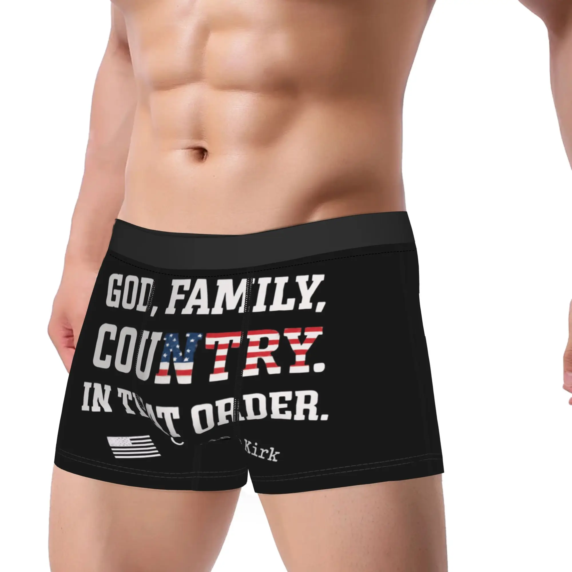 تشارلي كيرك الملابس الداخلية الطباعة الملاكم السراويل Trenky رجل سراويل لينة الاتجاه الملاكم موجز هدية عيد ميلاد