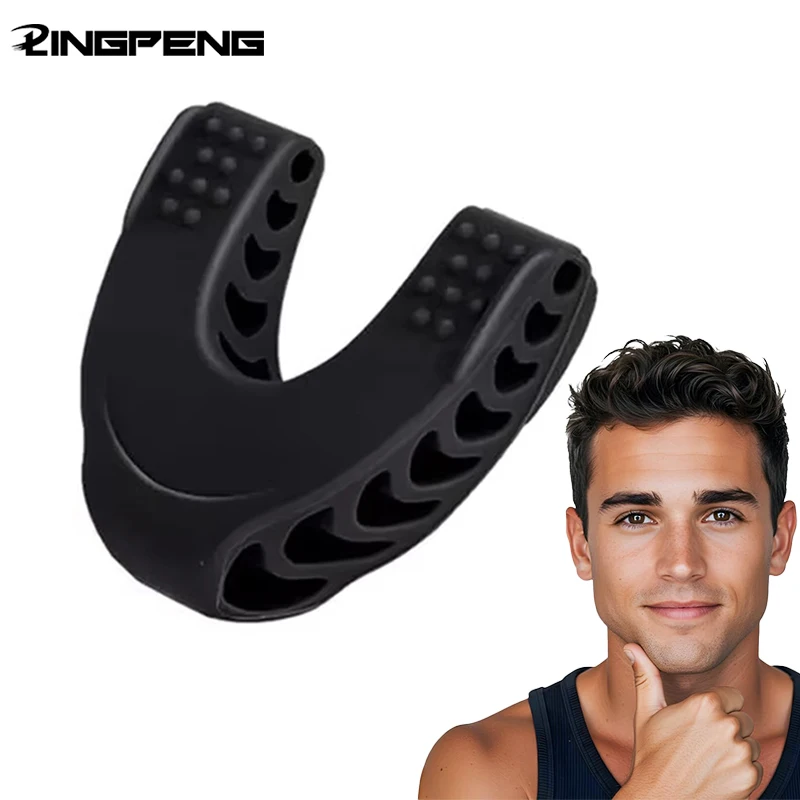 U Shape Facial Jaw Exerciser And Neck Toning Jawline For Men Women Face Muscle Trainin Resistance Double Chin Silicone Exercise