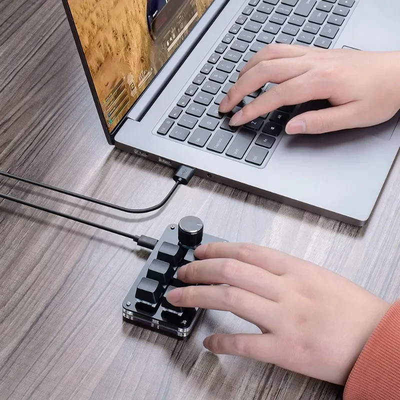 

6 Keys Keyboard Custom Keypad Wireless USB Dual Mode Programmable Hardware Keyboard Shortcut Rechargeable