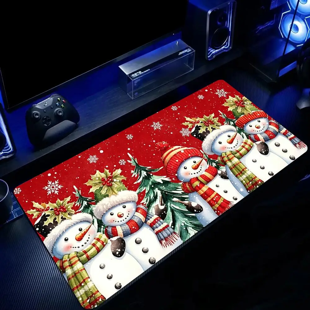 Funny Snowman Mouse Pad Large Computer Office Game Table Mats Rubber Anti-slip XXL Mouse Mat HDP Long Desk Pads Extended pad