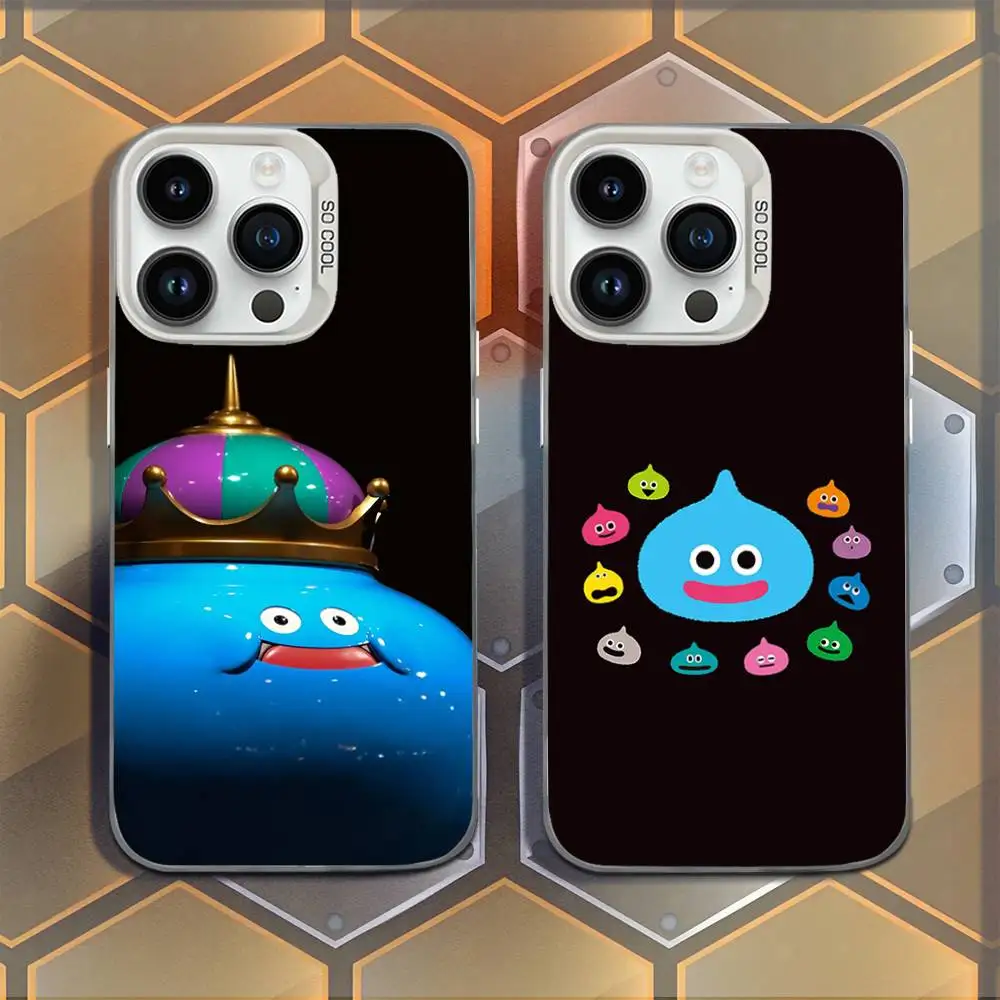 

D-Dragon Quest Slime Phone Case For iPhone 16,15,14,13,12,11,Mini,Pro,E,MAX White Candy Matte Shockproof Cover