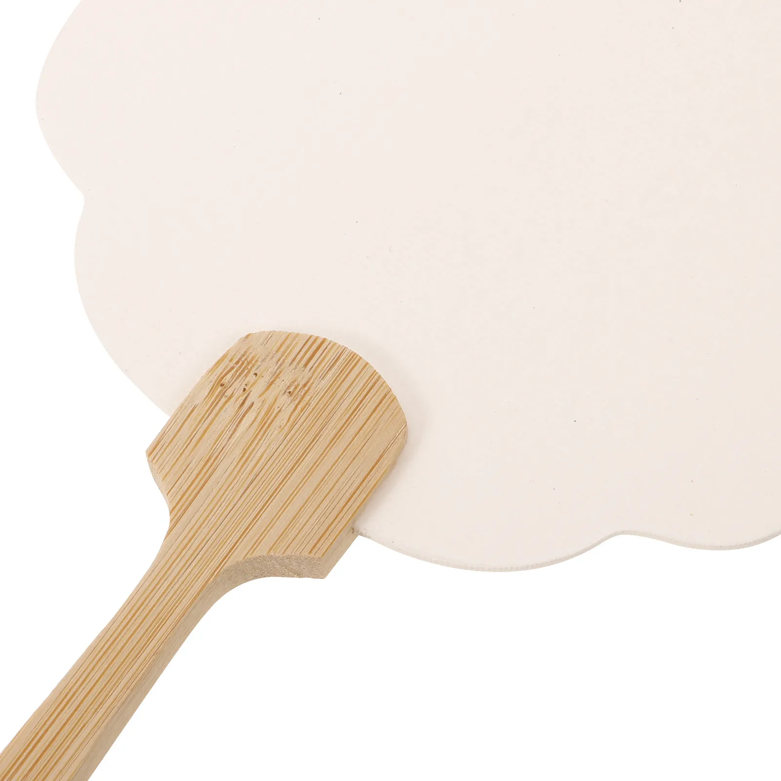 5Pcs Traditional Blank Hand Fans Made of Wood and Paper DIY Painting Graffiti Fans for Kids Adults Craft Home Decor Living Room - view 2