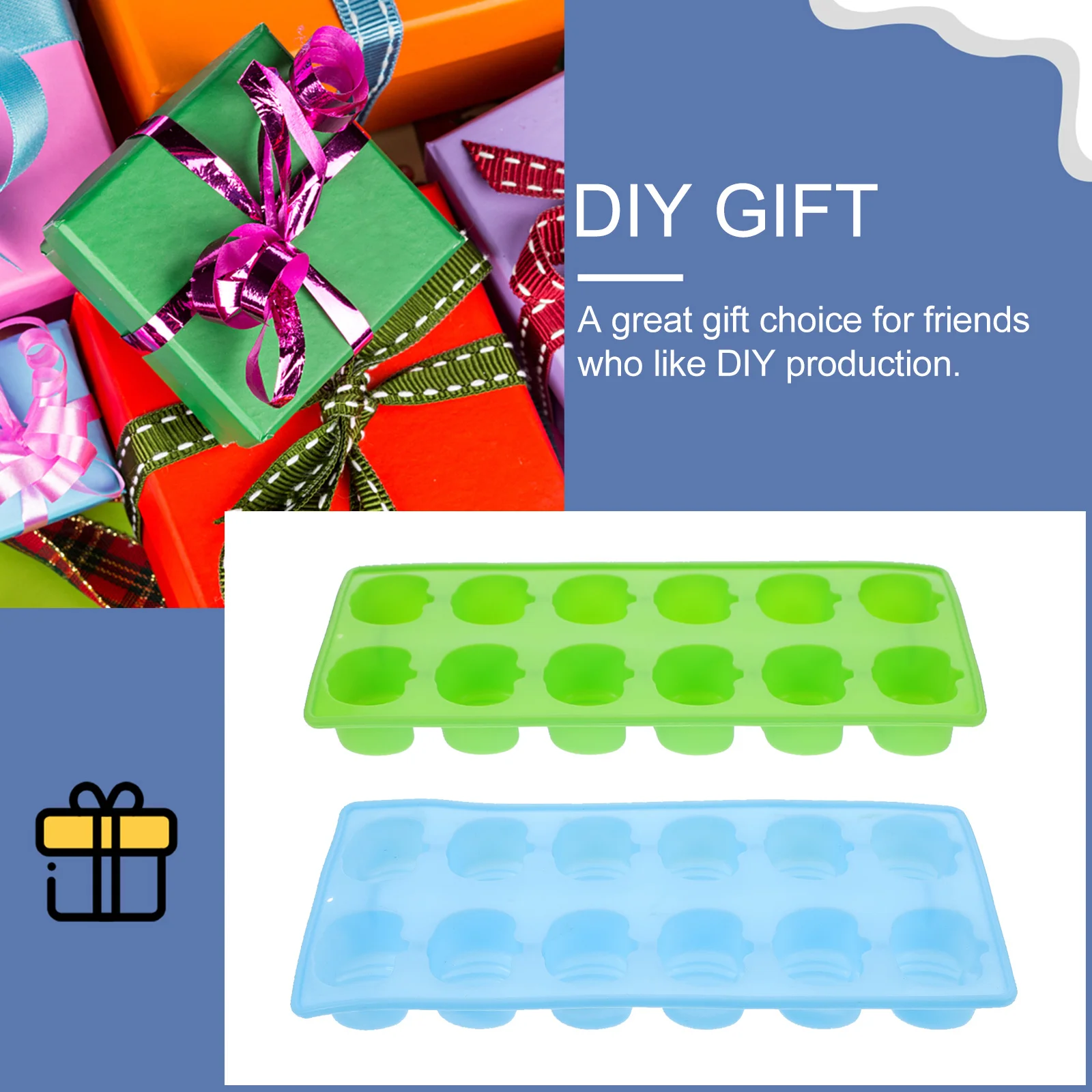 

2pcs Pumpkin Mold Silicone Baking Molds For Cake Cupcake Chocolate Jelly Soap Making Halloween Gift Mini Ice Cube Tray Oven Safe