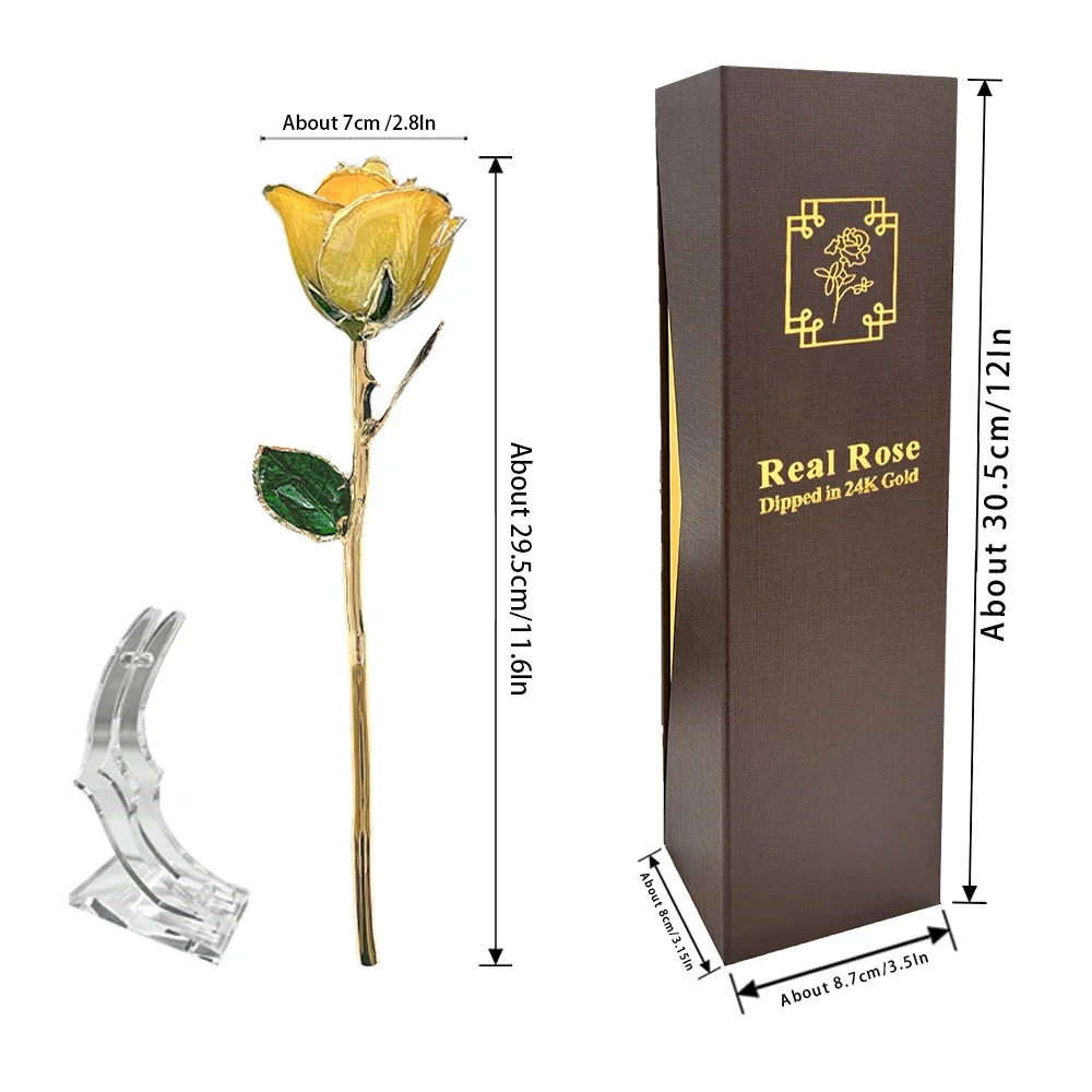 

24-каратное позолоченное трехцветное роза навсегда, ручная работа, настоящий консервированный цветок, роскошная подарочная коробка, вечная любовь, День святого Валентина, юбилей