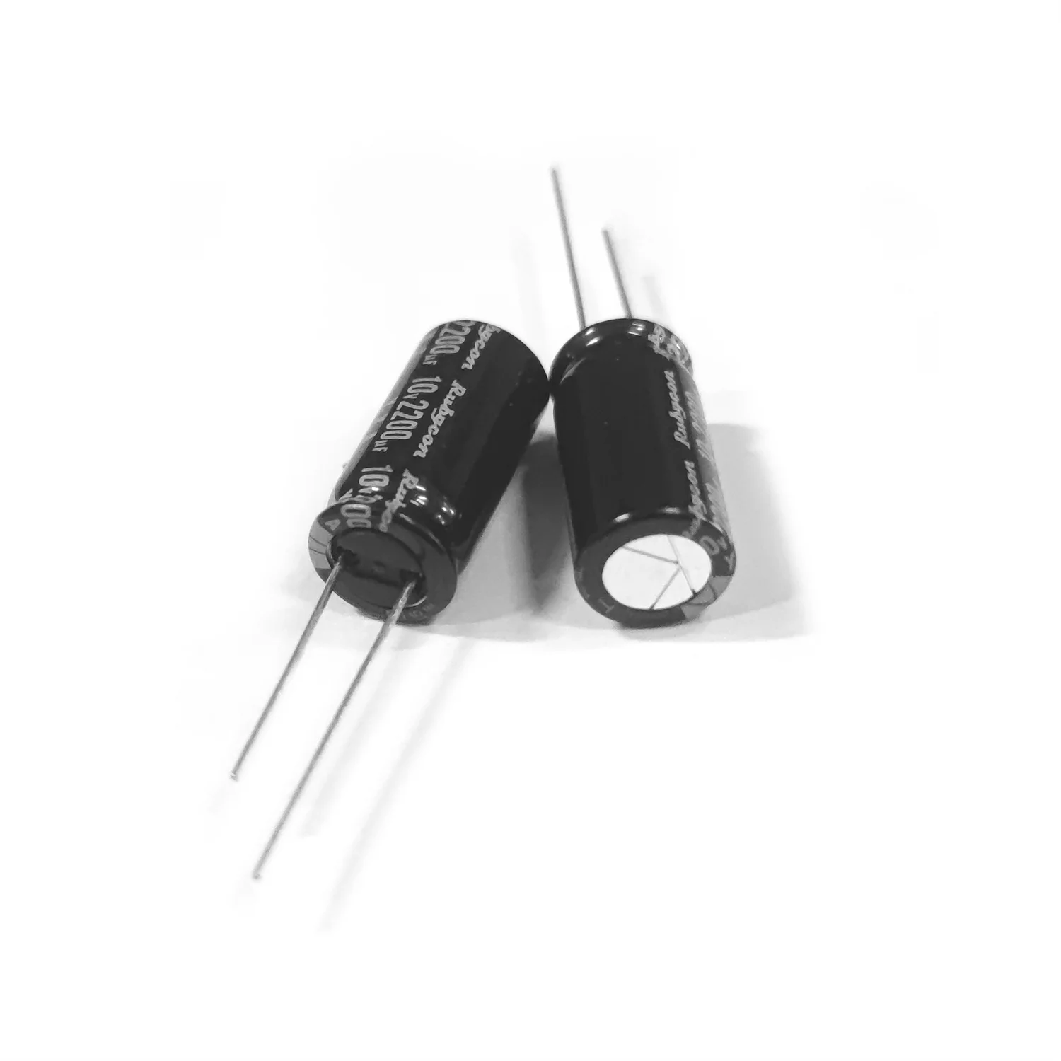 100pcs 10V2200UF YXA 10X20mm Original New RUBYCON Aluminum Electrolytic Capacitors Long Life Low Impedance