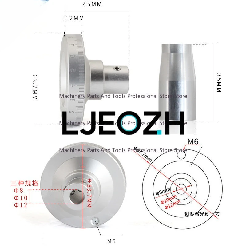 Machine Tool Metal Laser Calibration Handwheel Manual Slide Table Machine Tool Special with Calibration with Handle Shaker