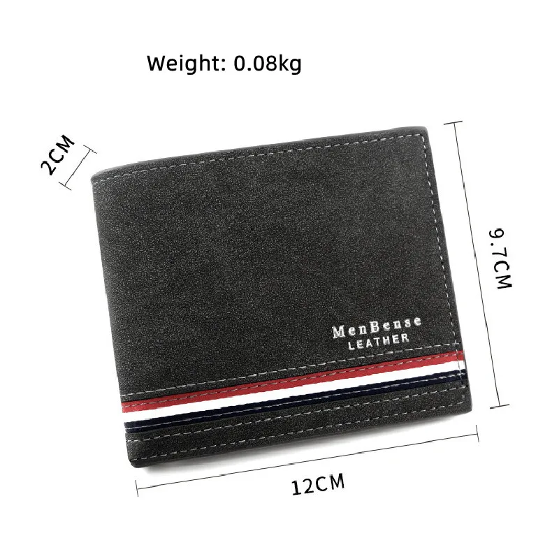 1pcs Classic Atmospheric Silkscreen Thread Stitching Clutch Short Wallet