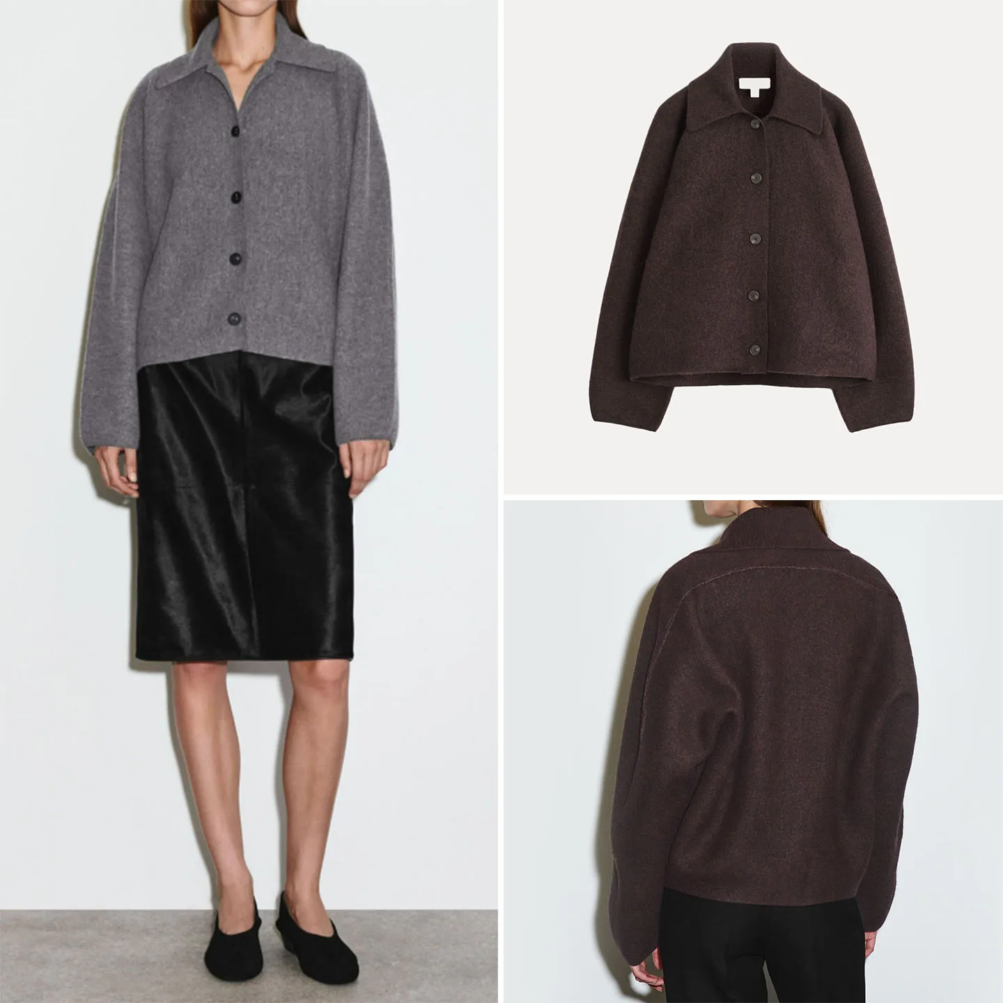 Faionable عارضة Sle المرأة Jaet الخريف الشتاء وصول جديد فضفاض صالح طويل Sve اللون تخفيف Sle Z العلامة التجارية #1