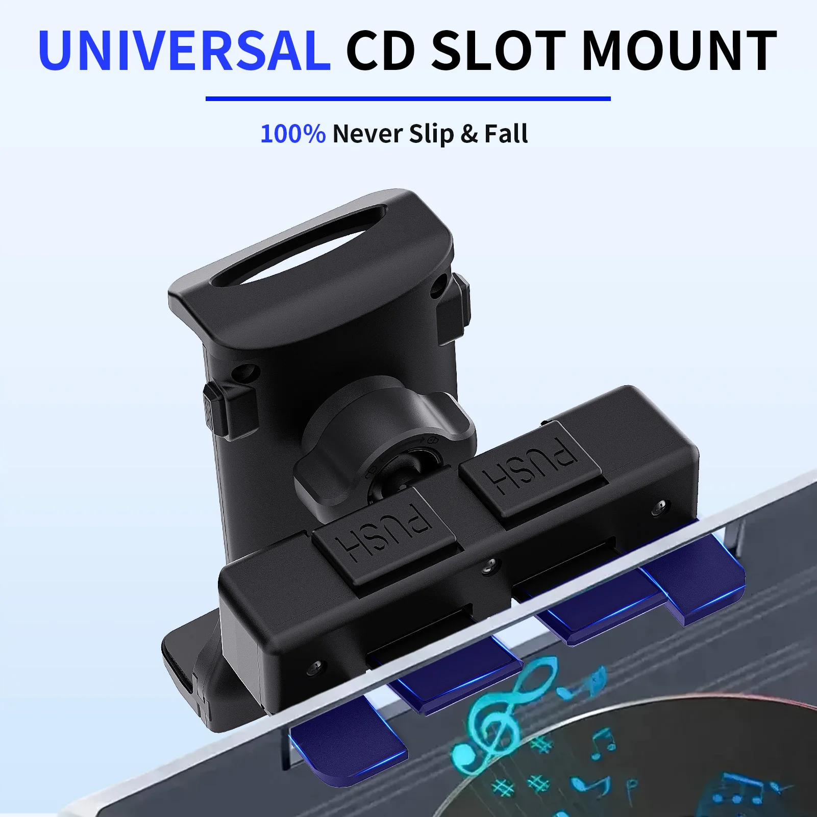 Universal Car Tablet Stand CD Player Slot Mount Phone Holder for Ipad Pro Air Mini Xiaomi Samsung 4-13" Tab PC Smartphone Gps - view 3
