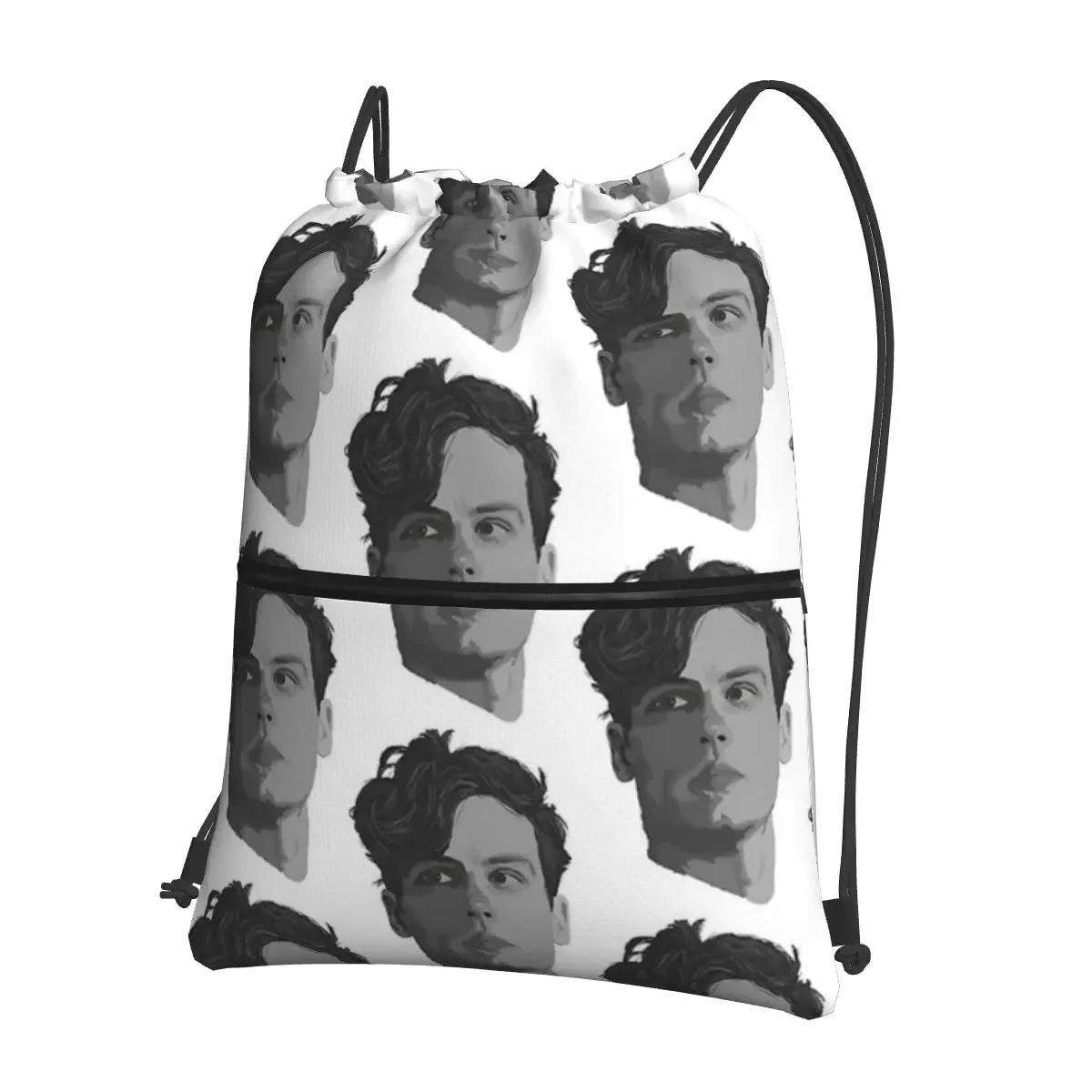 

Spencer Reid From Criminal Minds Portable Backpacks Drawstring Bag Drawstring Bundle Pocket Storage Bags For School Students