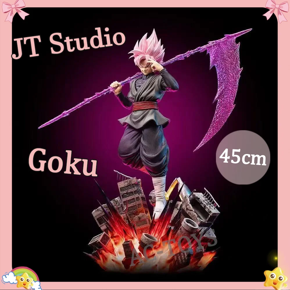 

Dragon Ball Super Goku Black Rosé JT Studio GK Statue 45cm - Light-Up Base & Energy Scythe - High Detail PVC Figure Collectibl