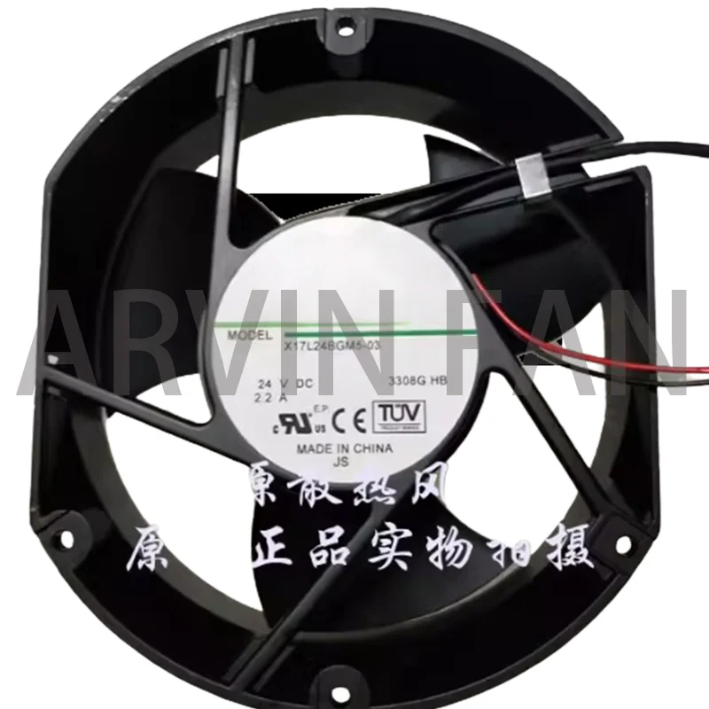 

X17L24BGM5-03 24 В 2,2 А 172*150*51 мм Охлаждающий вентилятор