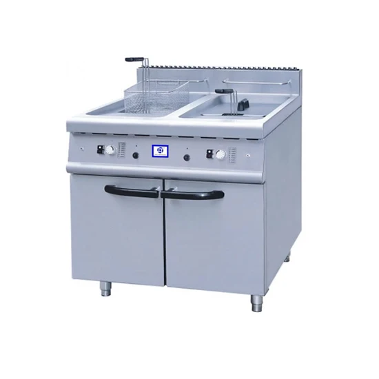 

TT-WE154B 60 л, коммерческая электрическая фритюрница с 2 резервуарами и шкафом