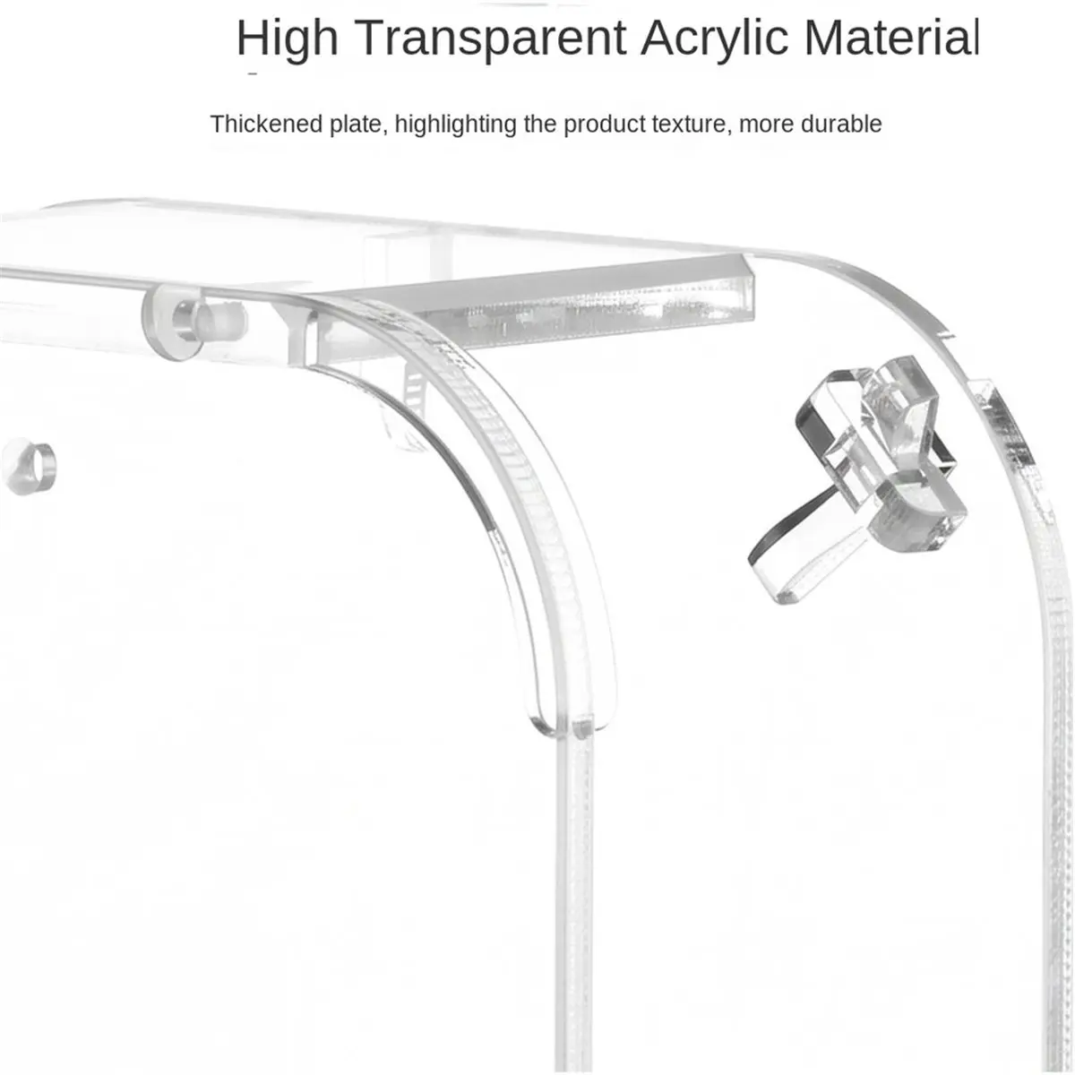 Acrylic Protective Case Holder Clear Desk Stand Base for Mini / Pro, Multifunctional Wall-Mount Base