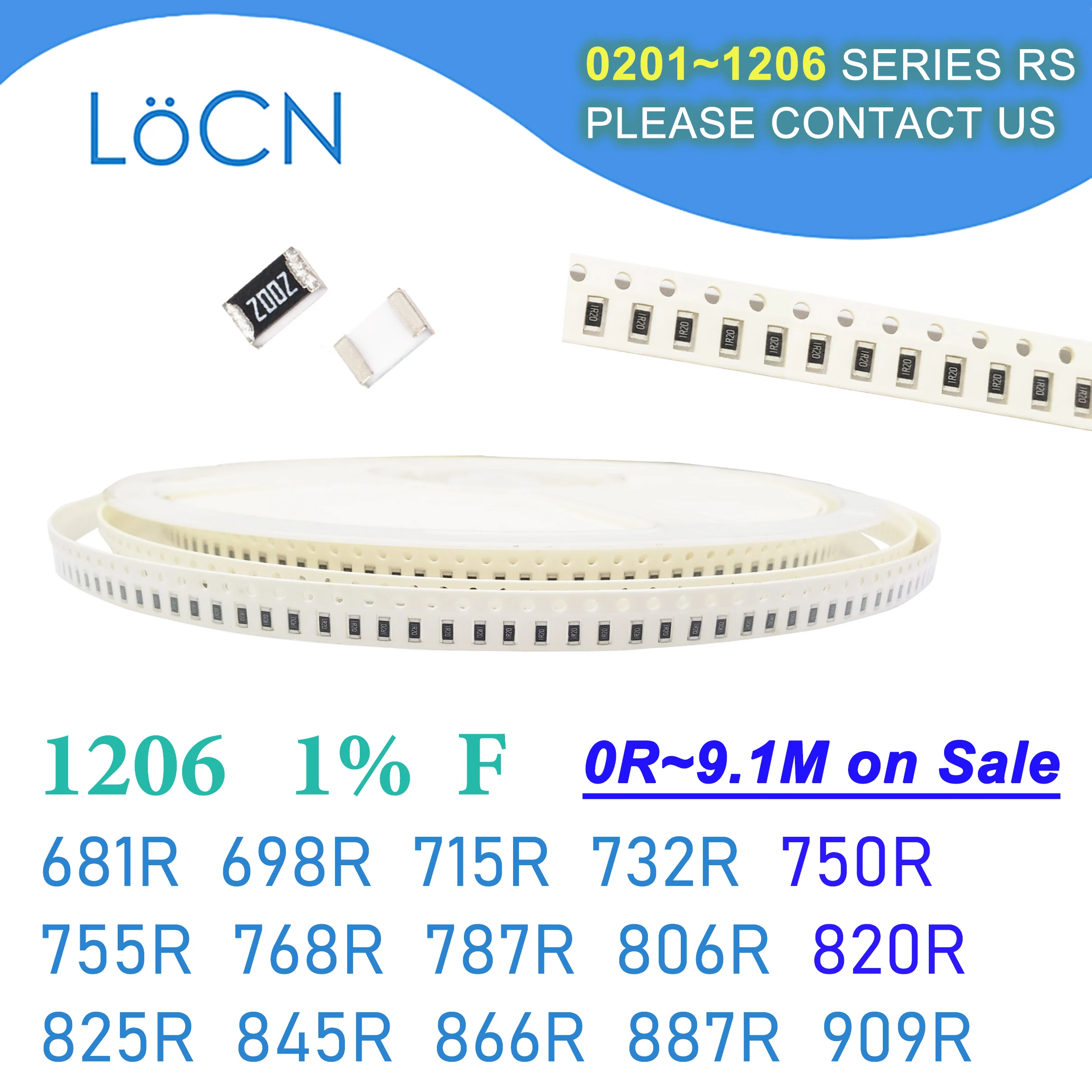 

1206 1% F 5000PCS SMD 681R 698R 715R 732R 750R 755R 768R 787R 806R 820R 825R 845R 866R 887R 909R 3216 Resistor OHM