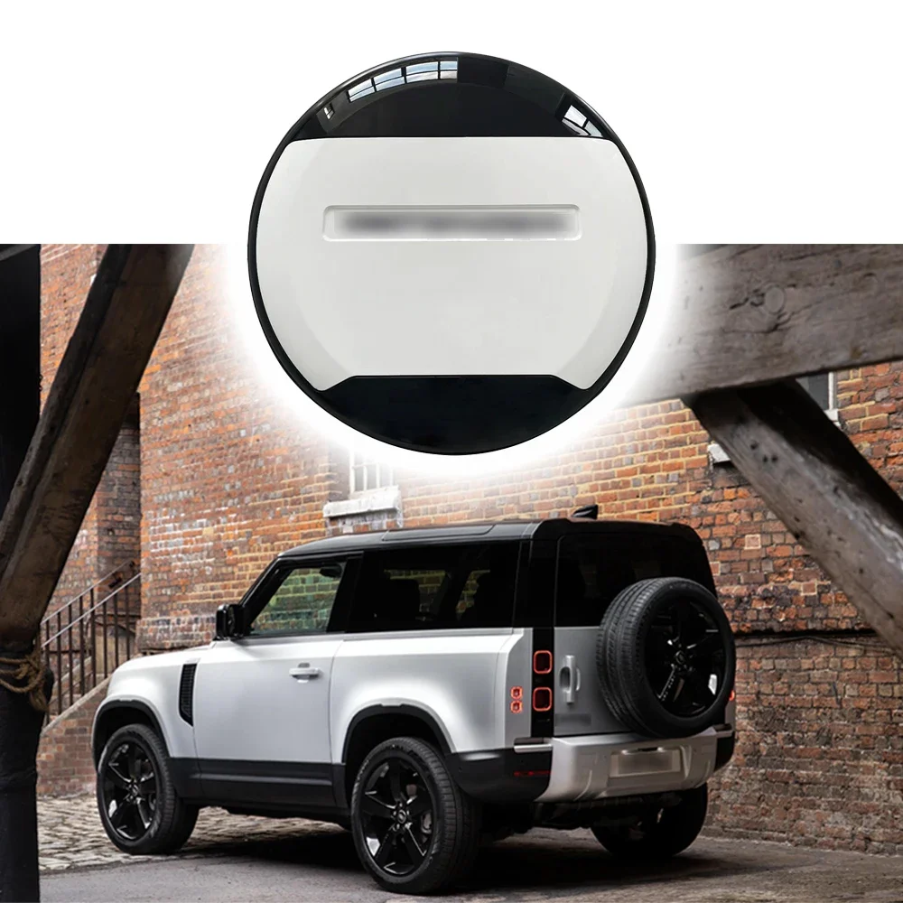 Fuji White Series Spare Tire Cover fits for Land Rover Defender 110 90 130 2020-2024 ABS Spare Tyre Wheel Cover Protector