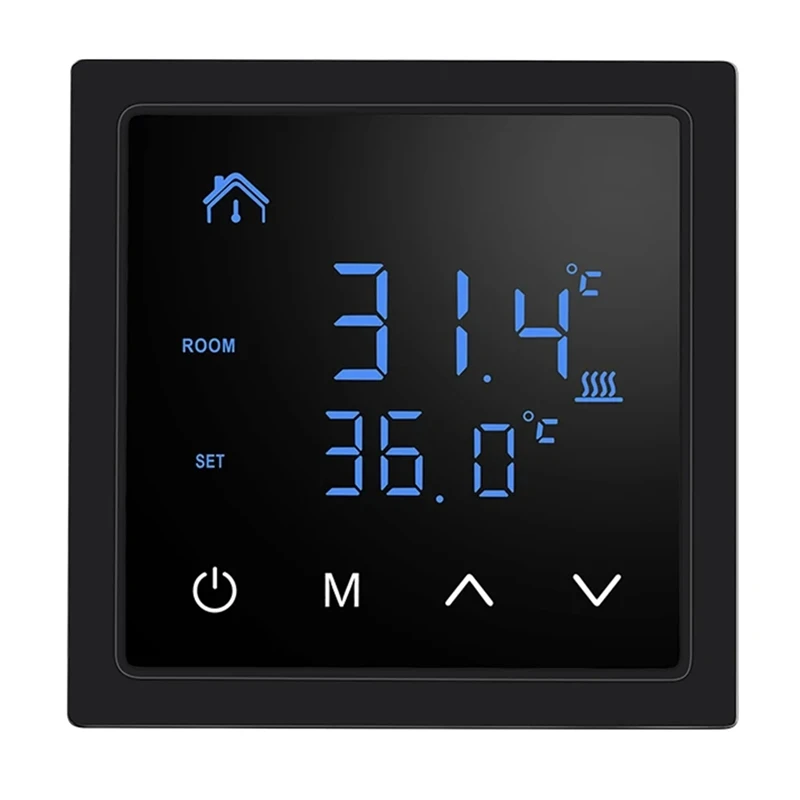 Smart Thermostat 16A Floor Heating Temperature Controller With LED Touch Screen 85-265V Electric Heating Control