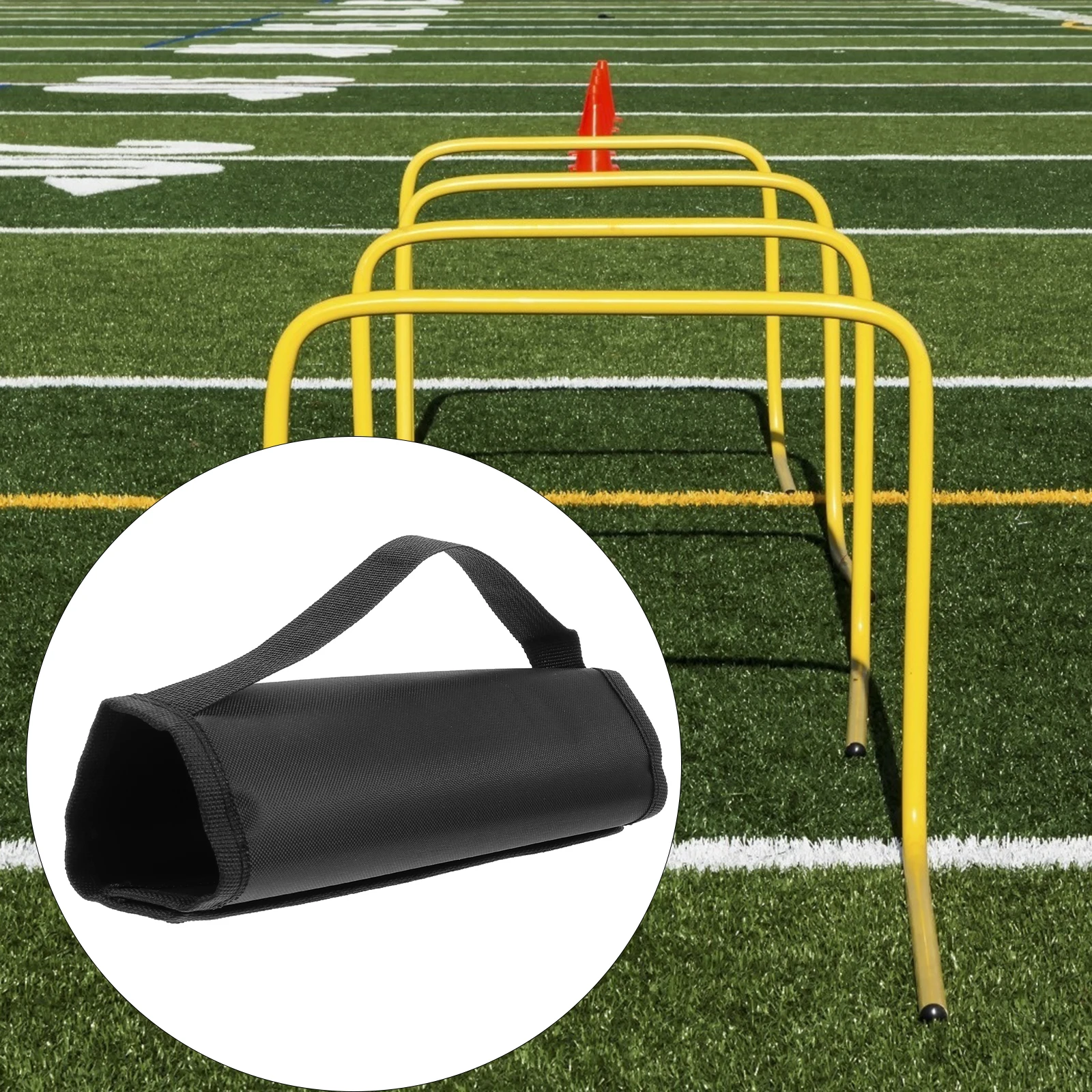 

2Pcs Hurdle Carrier Oxford Cloth Wear Resistant Durable Light Material Storage Football Training Equipment Portable Design Easy